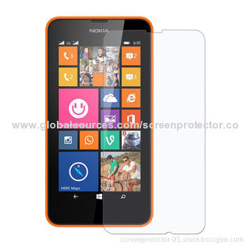 Tempered-glass Screen Protector for Nokia Lumia 630, Perfect Fit and Easy-to-install